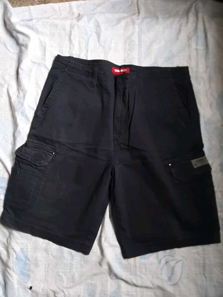 Men's Black Cargo Shorts