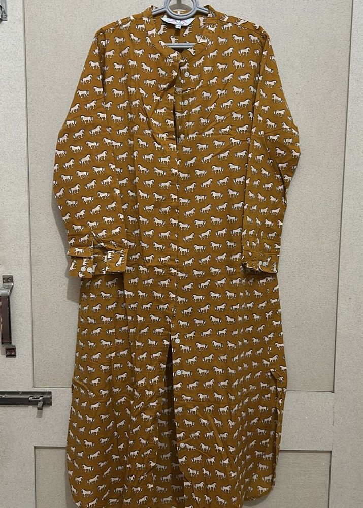 Horse Print Midi Dress
