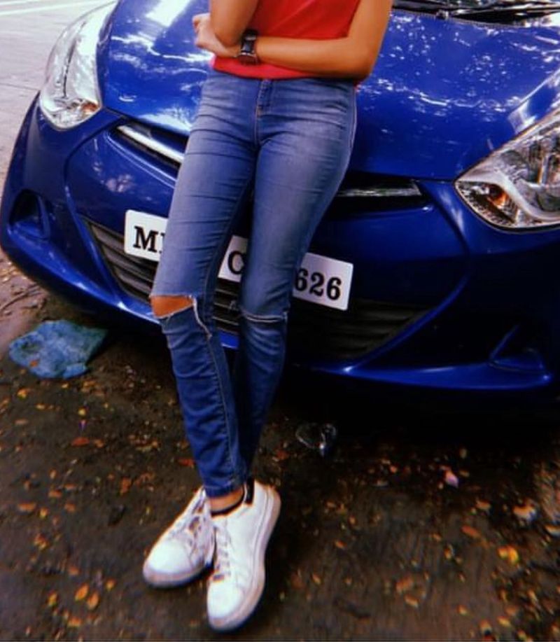 Stylish Ripped Blue Jeans