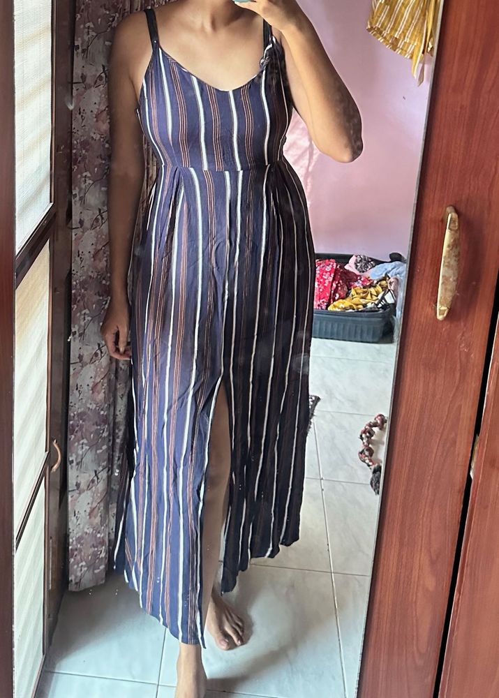 vertical striped beach dress