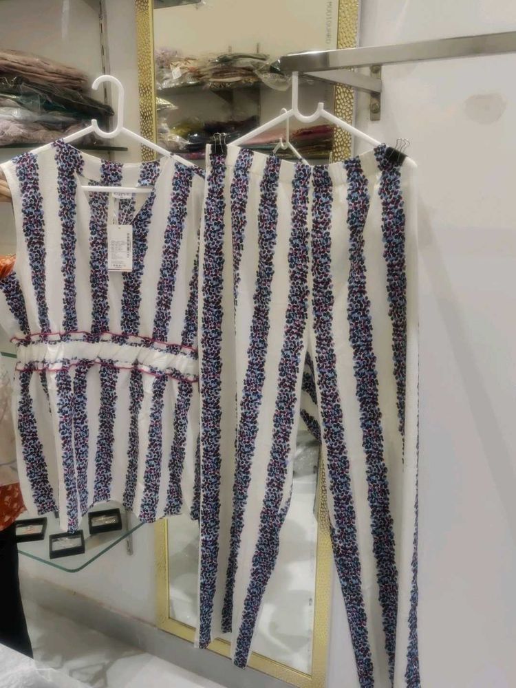 Striped Co-ord Set - Top &amp; Pants