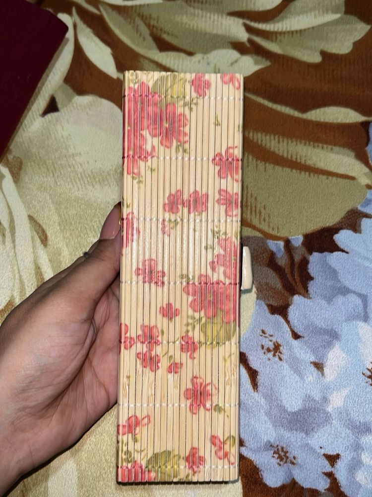 Floral Bamboo Clutch
