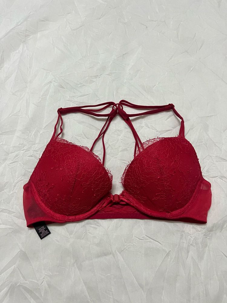 Victoria's Secret Red Lace Bra