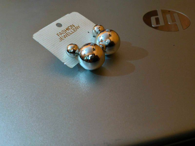 Cute Silver Ball Stud Earrings