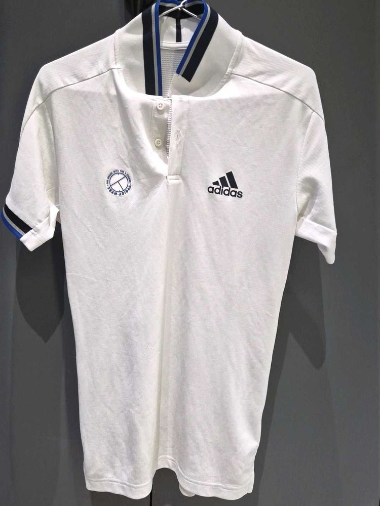 Adidas White Polo Shirt