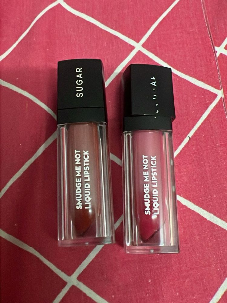 SUGAR Smudge Me Not Liquid Lipsticks (2 shades)