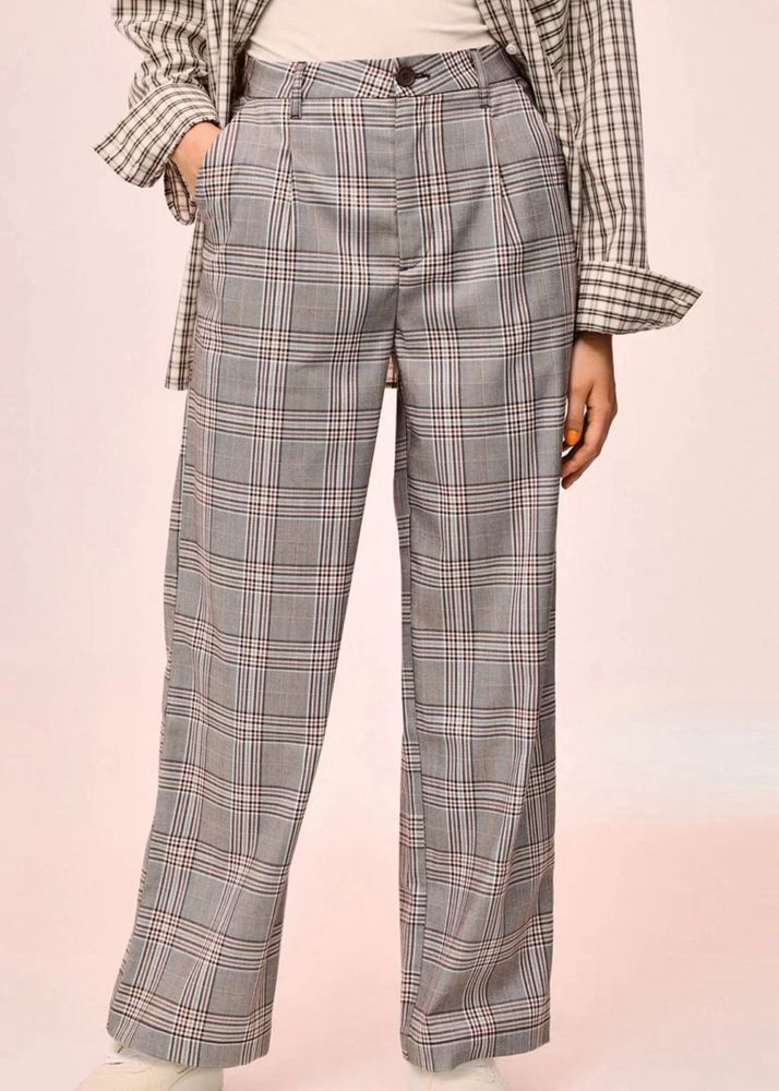 H&amp;M Checkered Wide Leg Pants