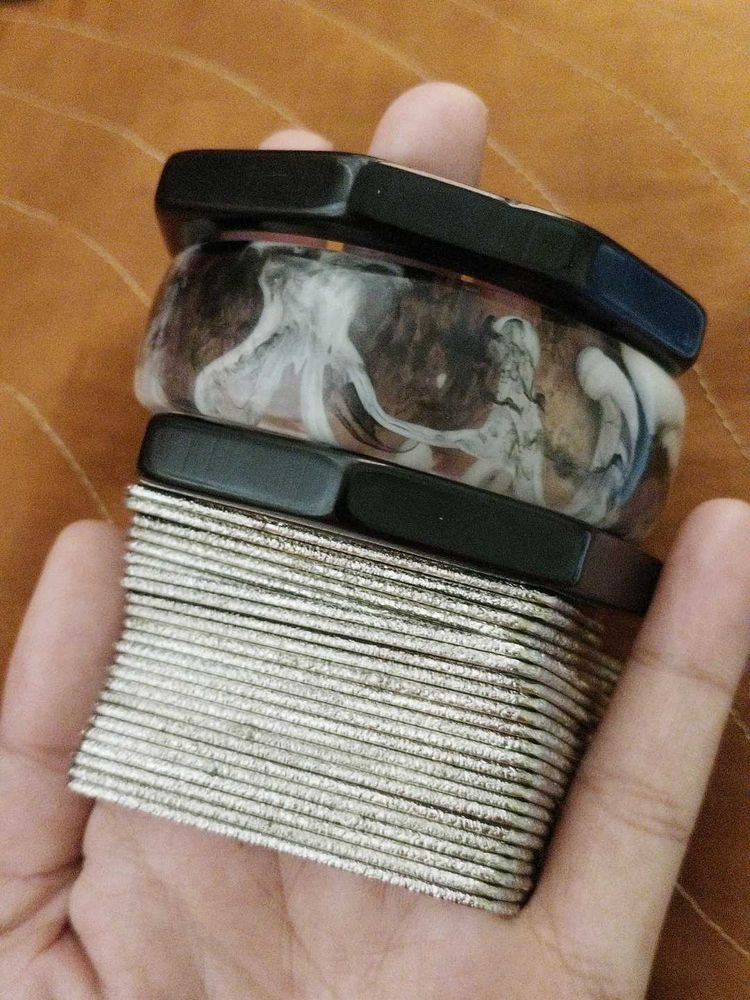 selver bangles set 24 ,and 3 hand stacks