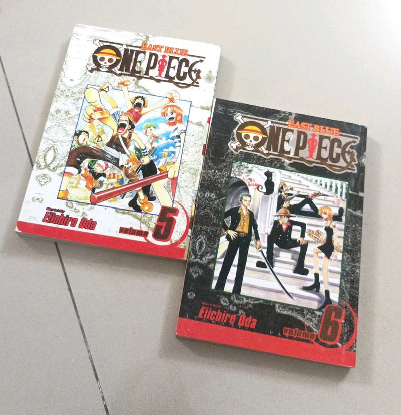One Piece Manga Volumes 5 &amp; 6