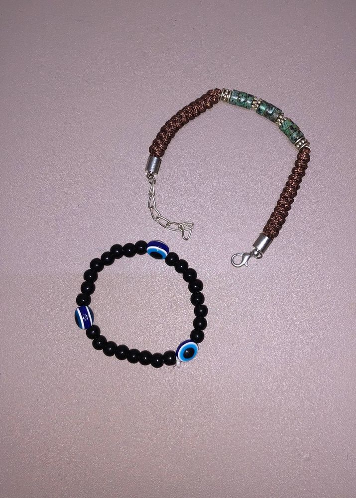 Evil Eye Bracelet + Emerald Colour Combo