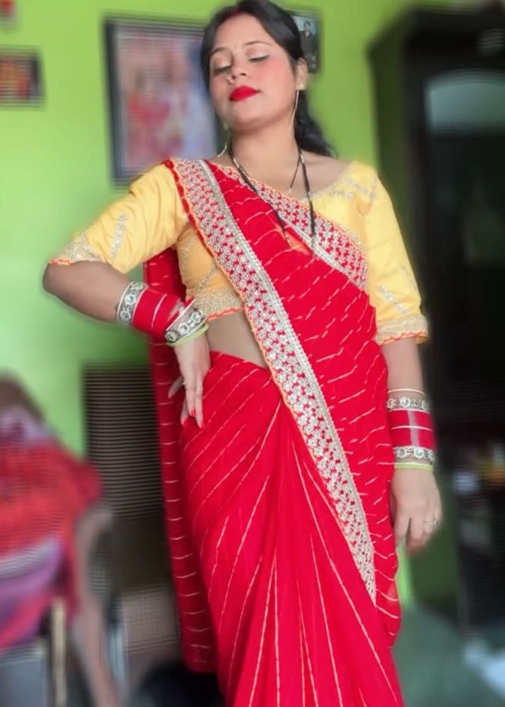 Embroidered Yellow Silk Blouse