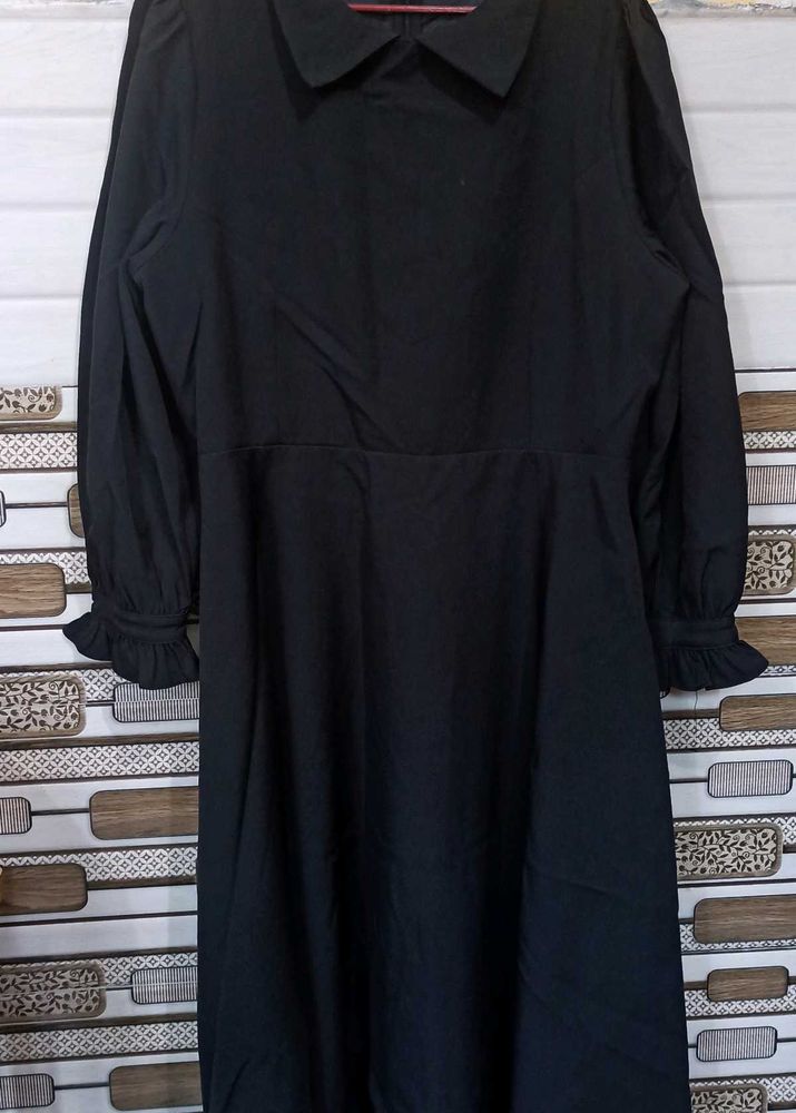 Black Peter Pan Collar Dress
