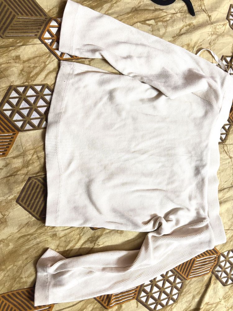 Ribbed Knit Cropped Top