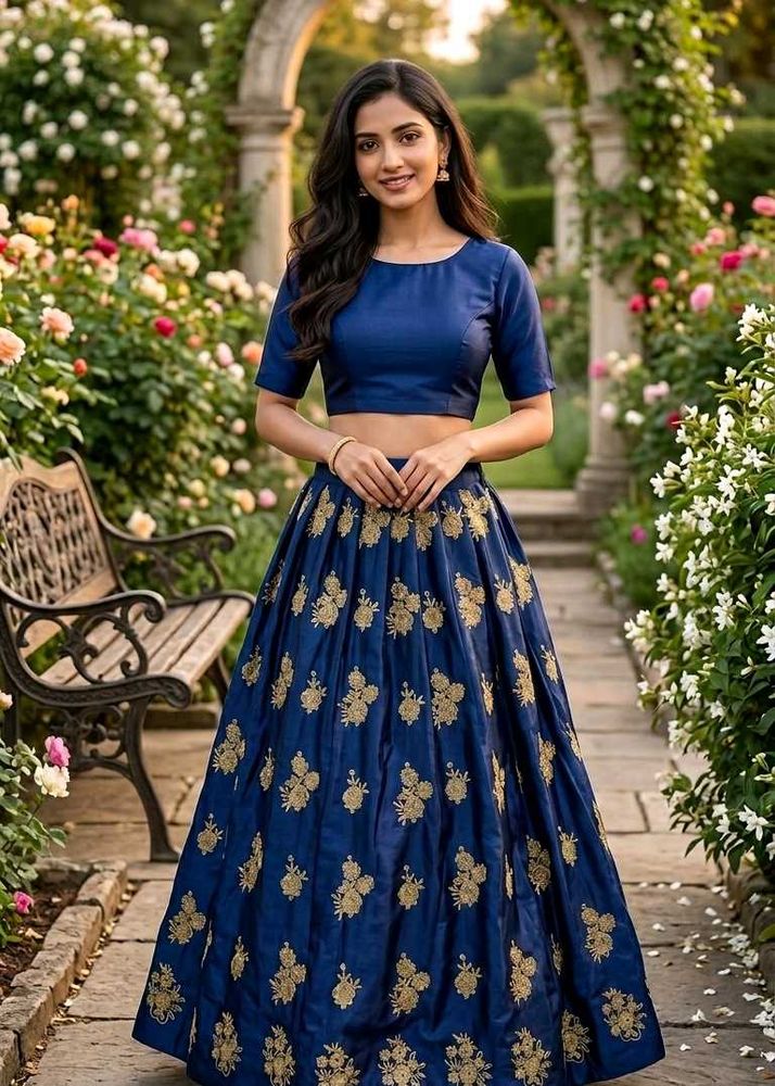 Semistiched Lehenga with Unstitched Choli