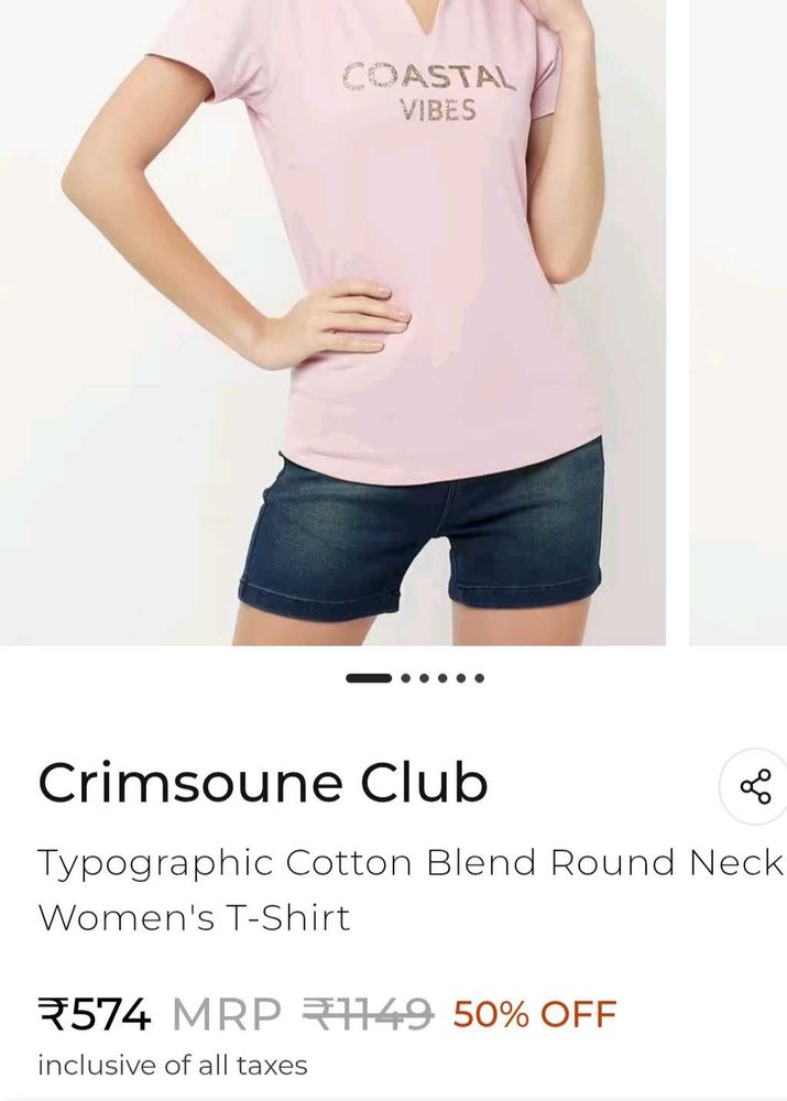 Coastal Vibes Pink Tee