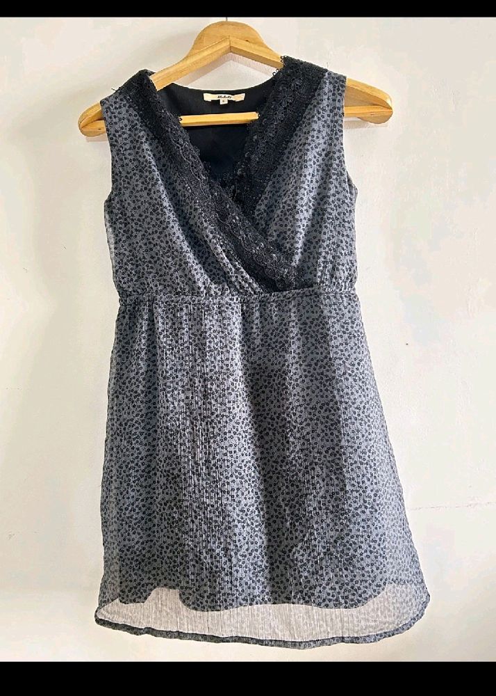 Grey Sleevless One Piece