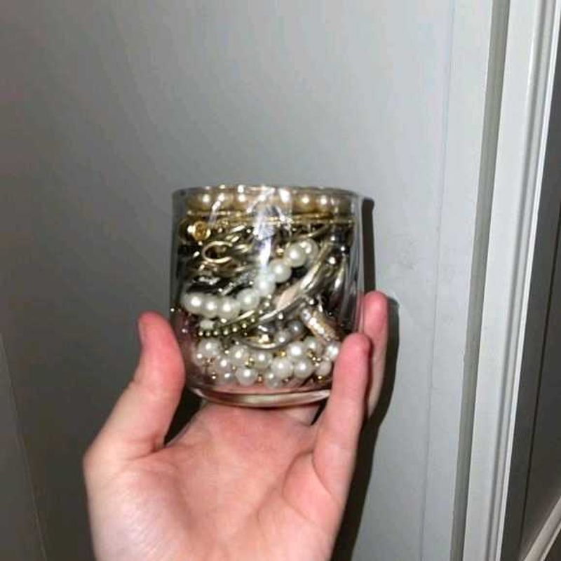 vintage rusted mystery jewellery jar