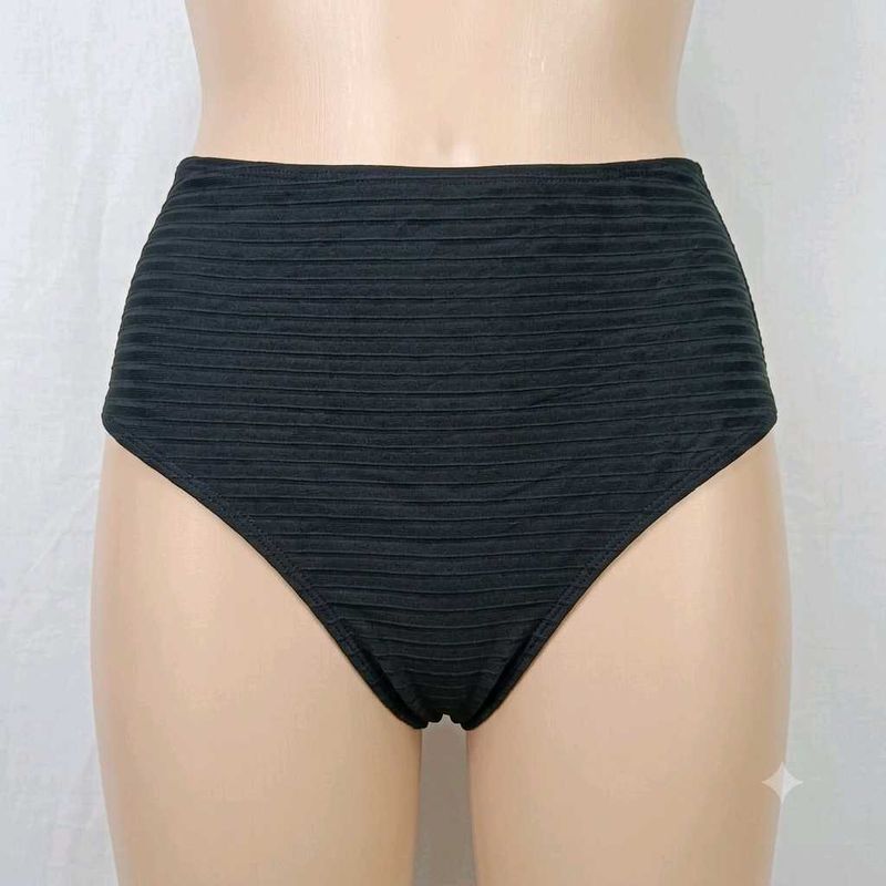 High-Waisted⭐ Textured Bikini Bottom