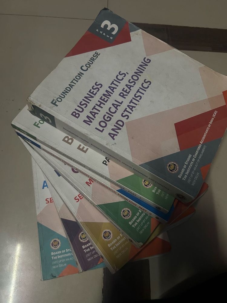 Full set of CA  foundation course books