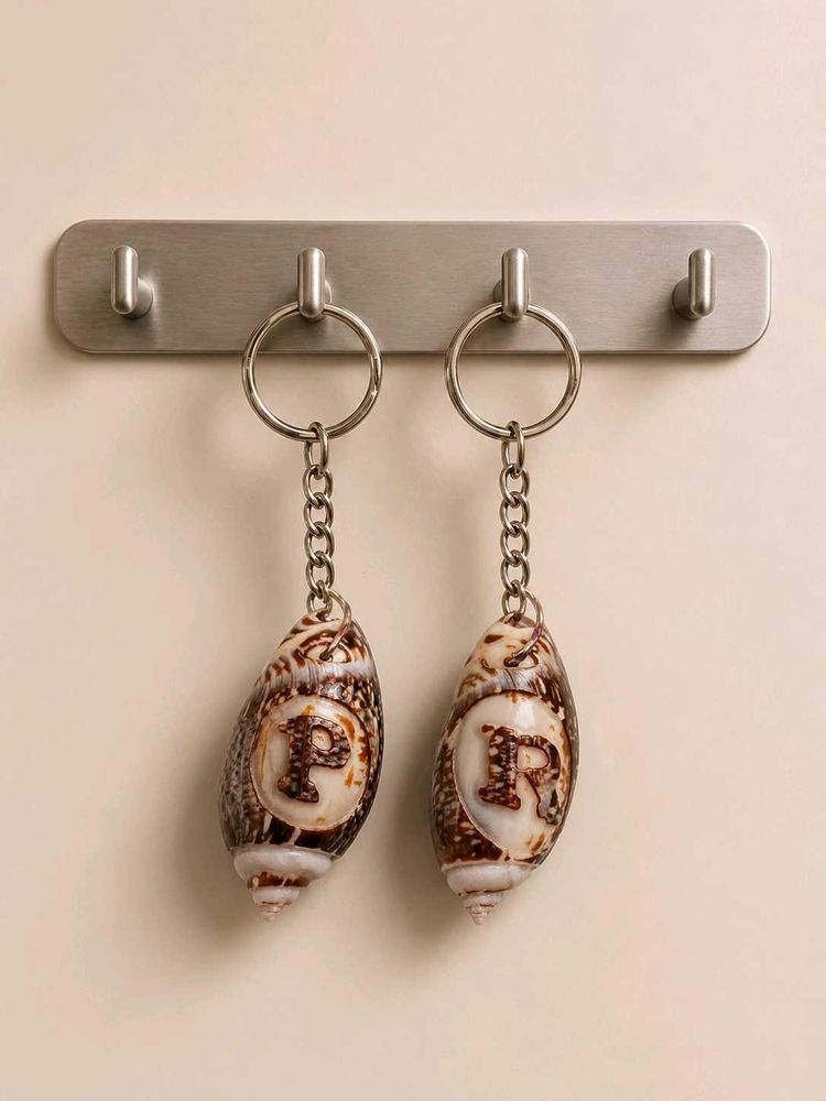 Custom letter Seashell Keychains 🐚🌊🌀