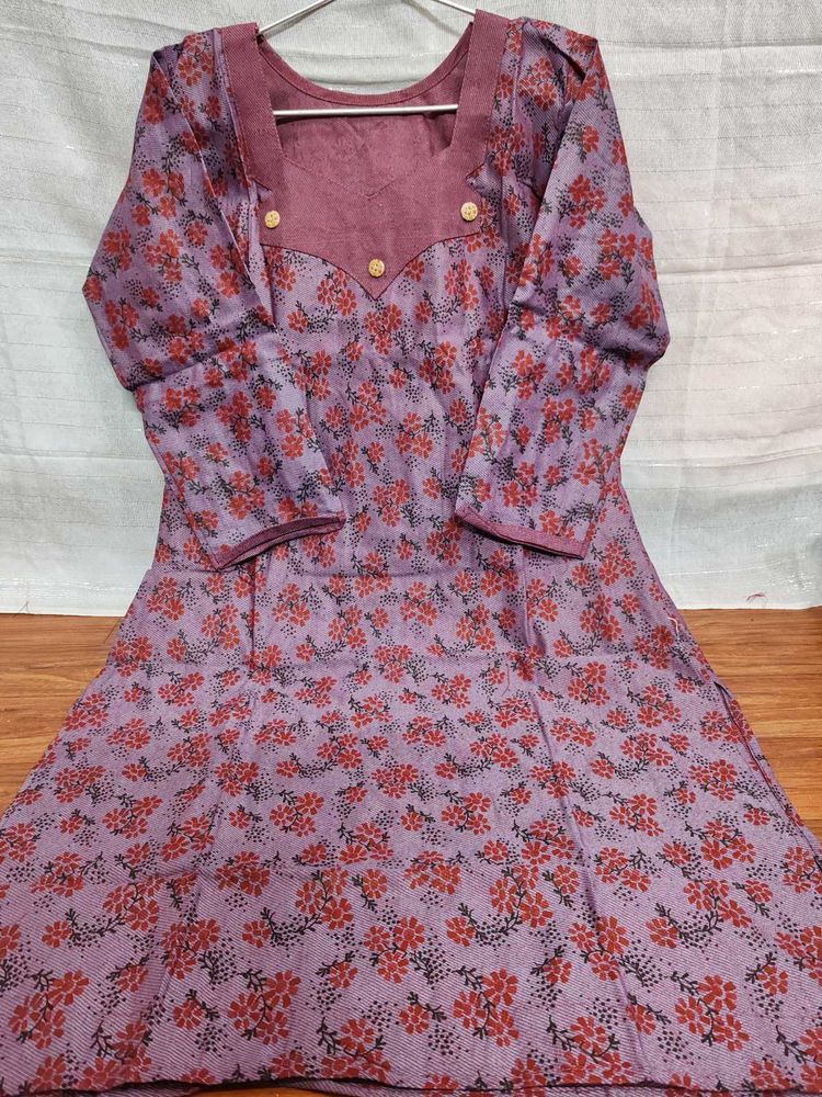 Winter Printed Kurti