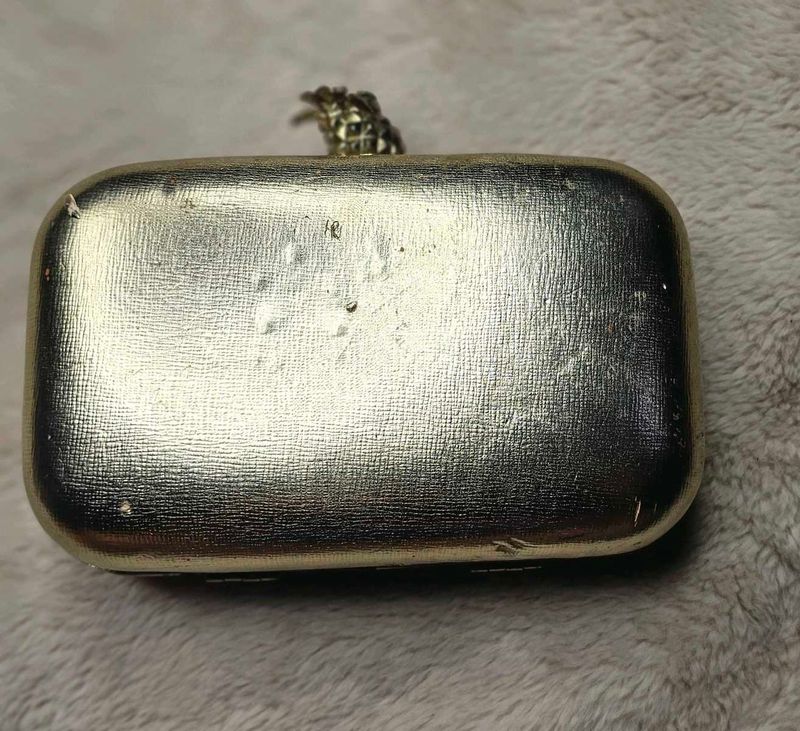 Gold Tone Clutch