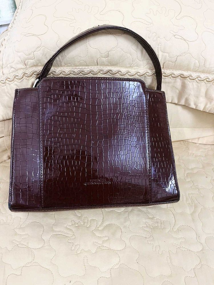 Chic Croc Embossed Handbag