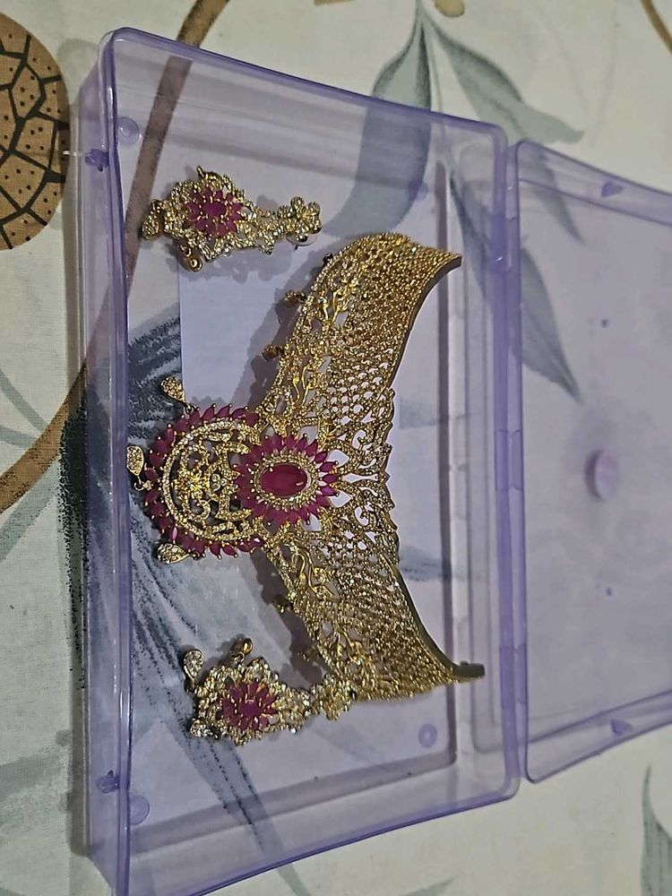 Ruby &amp; Gold Jewelry Set