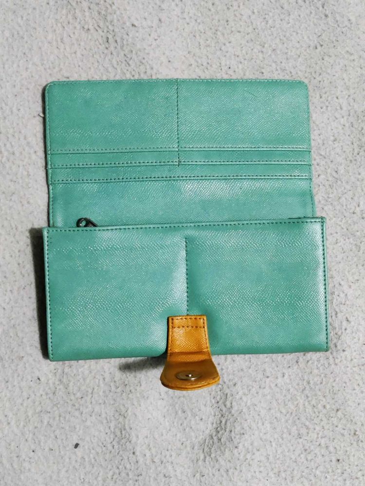 Teal Bi-fold Wallet