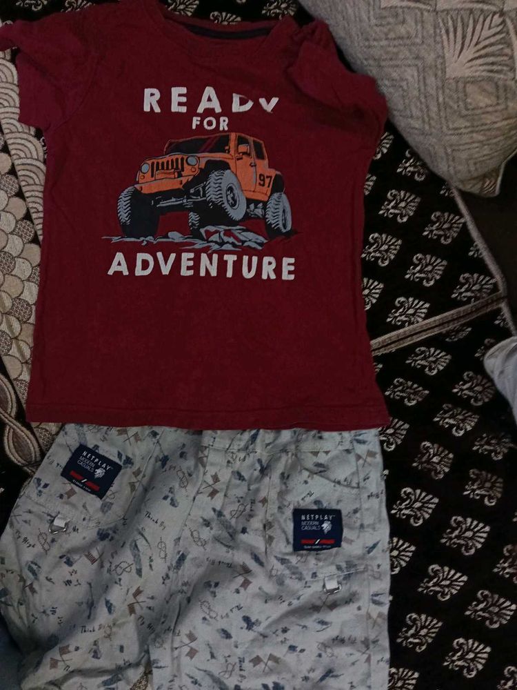 Kids Adventure Tee &amp; Shorts Set