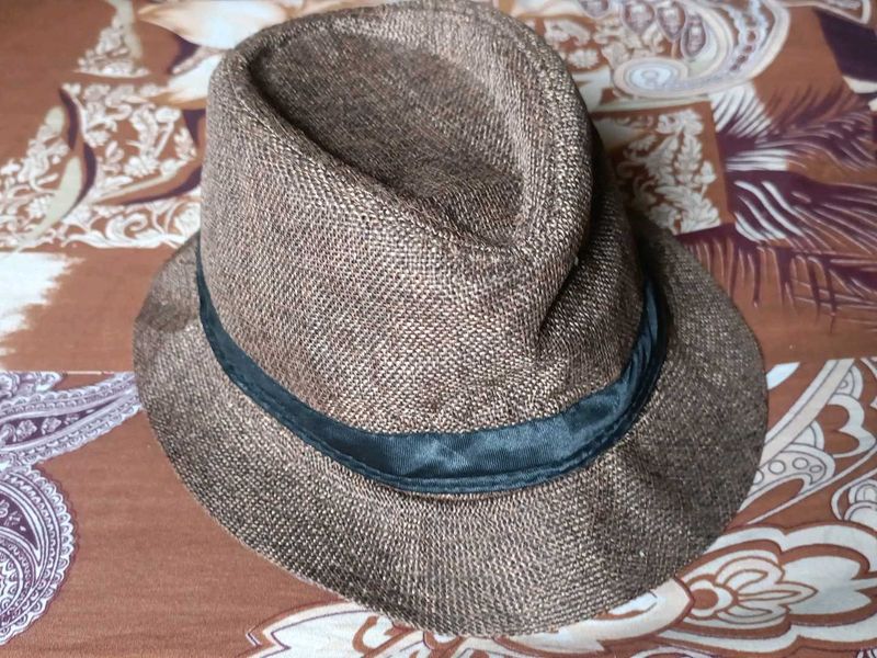 Stylish Brown Fedora Hat