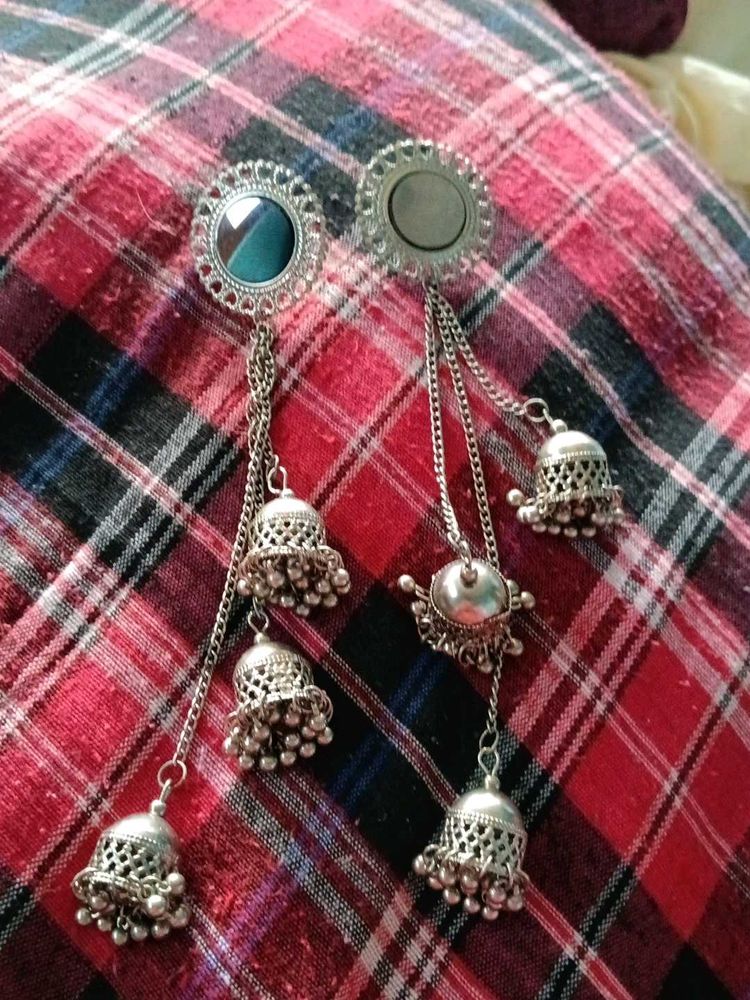 Boho Ethnic Jhumka Earrings