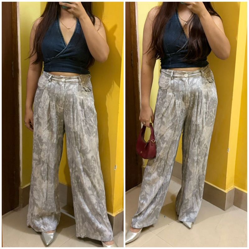 Stylish Printed Wide Leg Pants