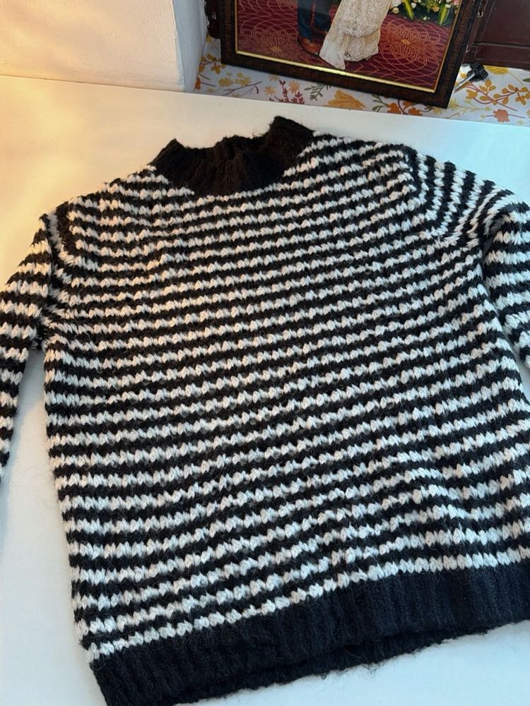 Striped Knit Sweater
