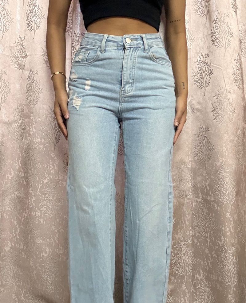Light Wash Denim Jeans