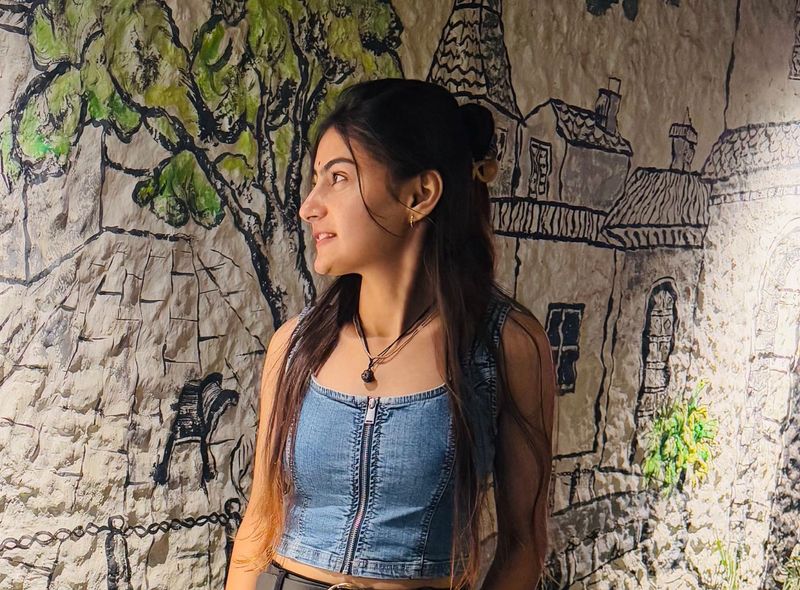 Stylish Denim Zip-Up Crop Top