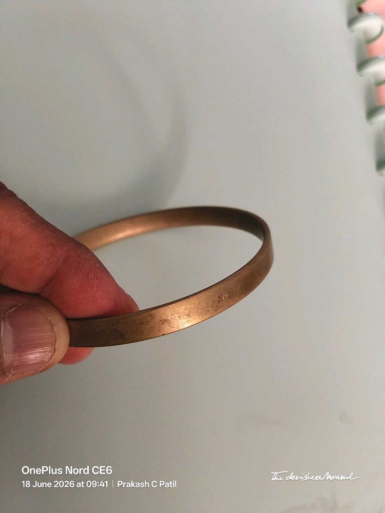 Brass Kada for Mens Wrist - Used
