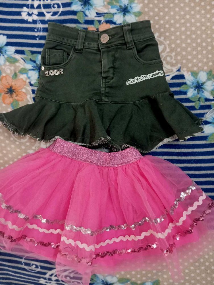 combo of girls skirt 1-2yr