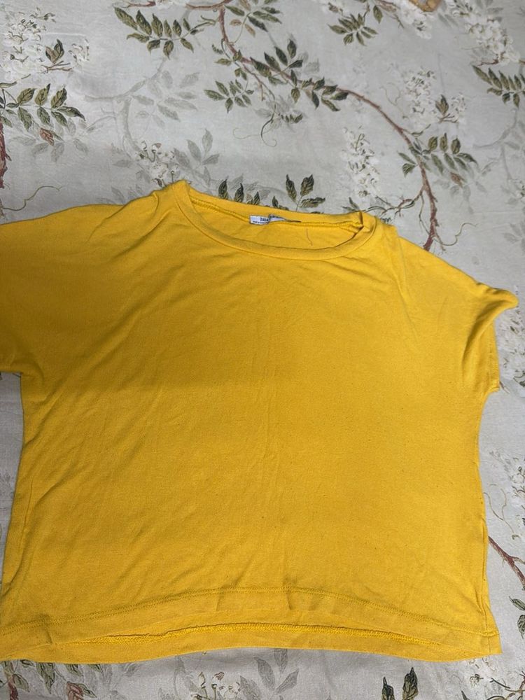 Sunny Yellow Basic T-Shirt