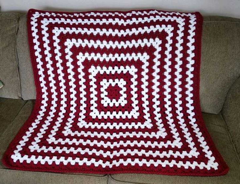 Cozy Crocheted Throw Blanket