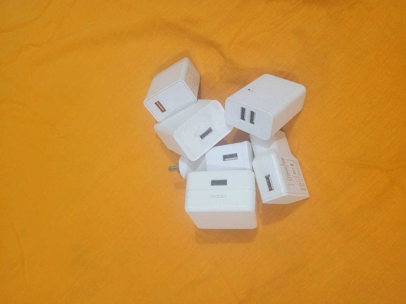Assorted White Charging Adapters