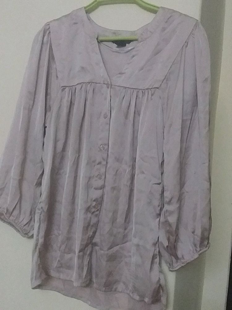 Satin Nude Colour Top