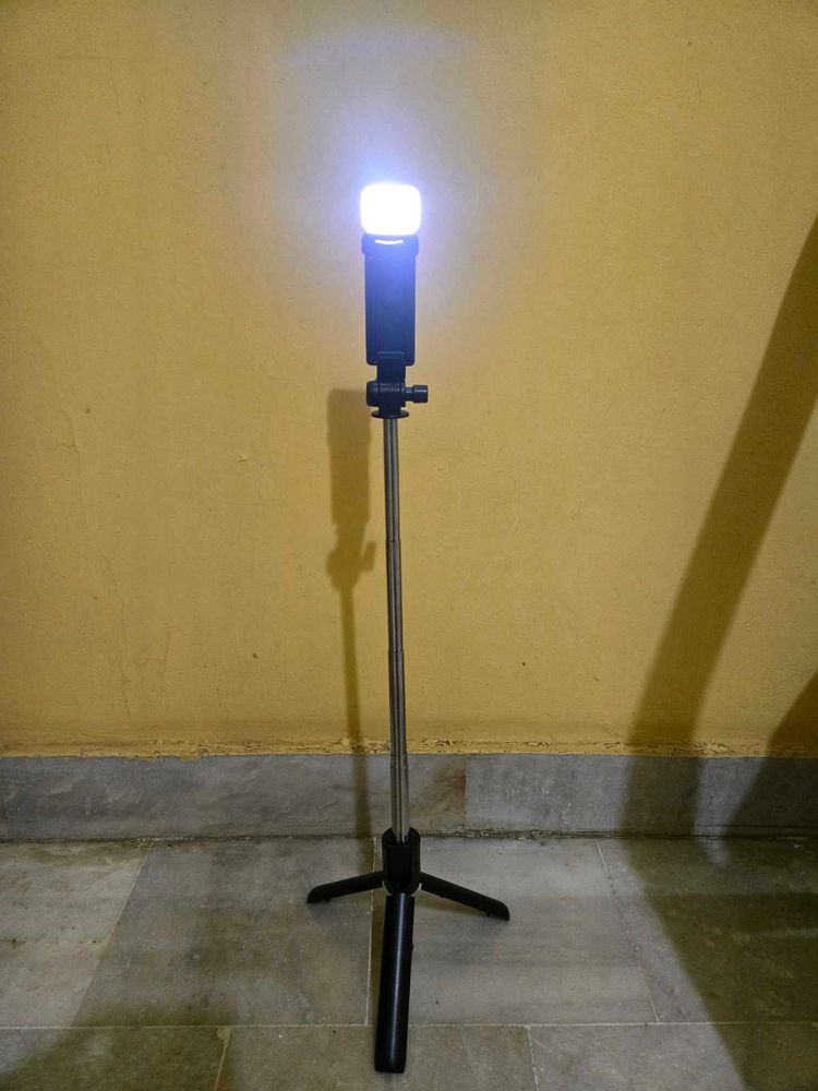 Tripod/Selfie Stick with LED Light