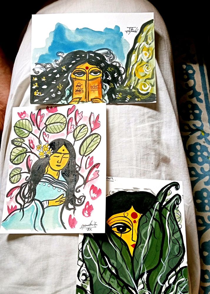Combo Of Three Small Painting