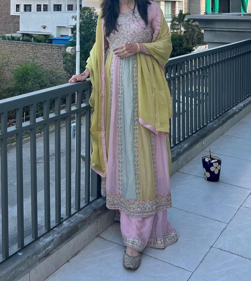 Elegant Pastel Kurta Set with Dupatta