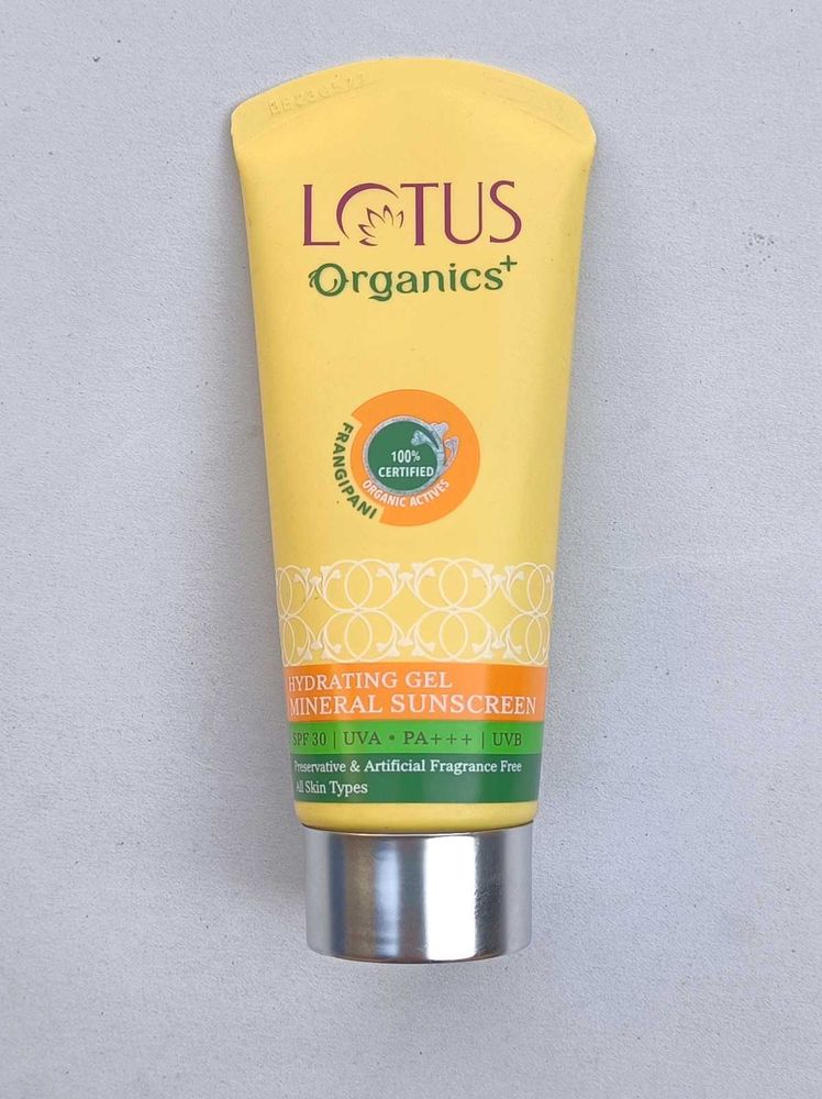 Lotus Organics Hydrating Gel Mineral Sunscreen
