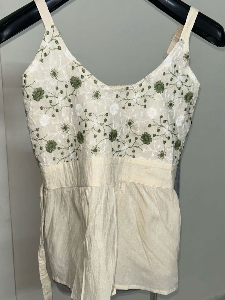 Embroidered Cotton top