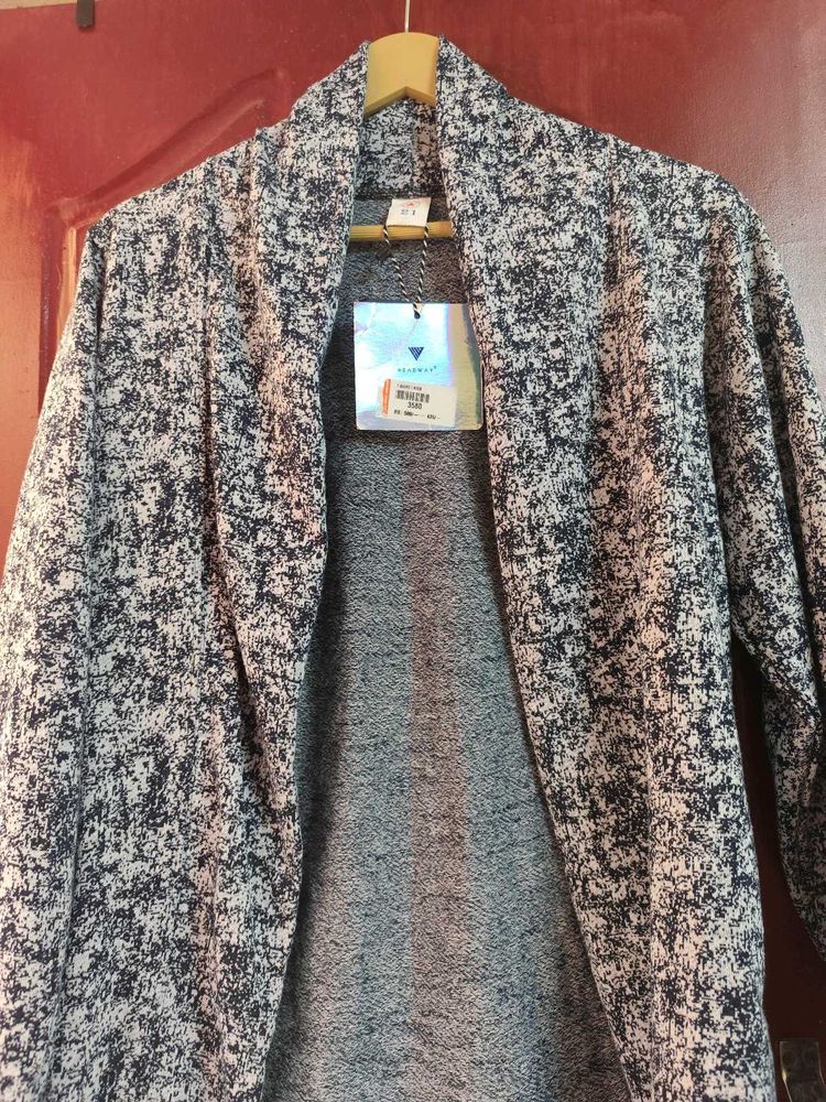 Women's Stylish Printed Open Front Jacket