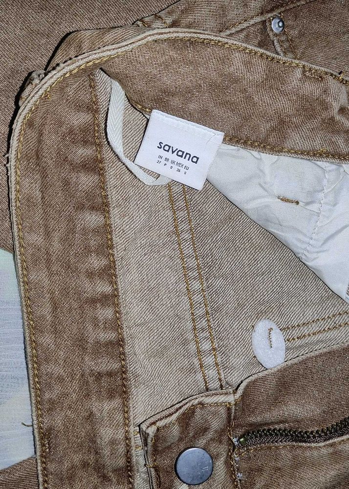 Savana Brown Denim Jeans