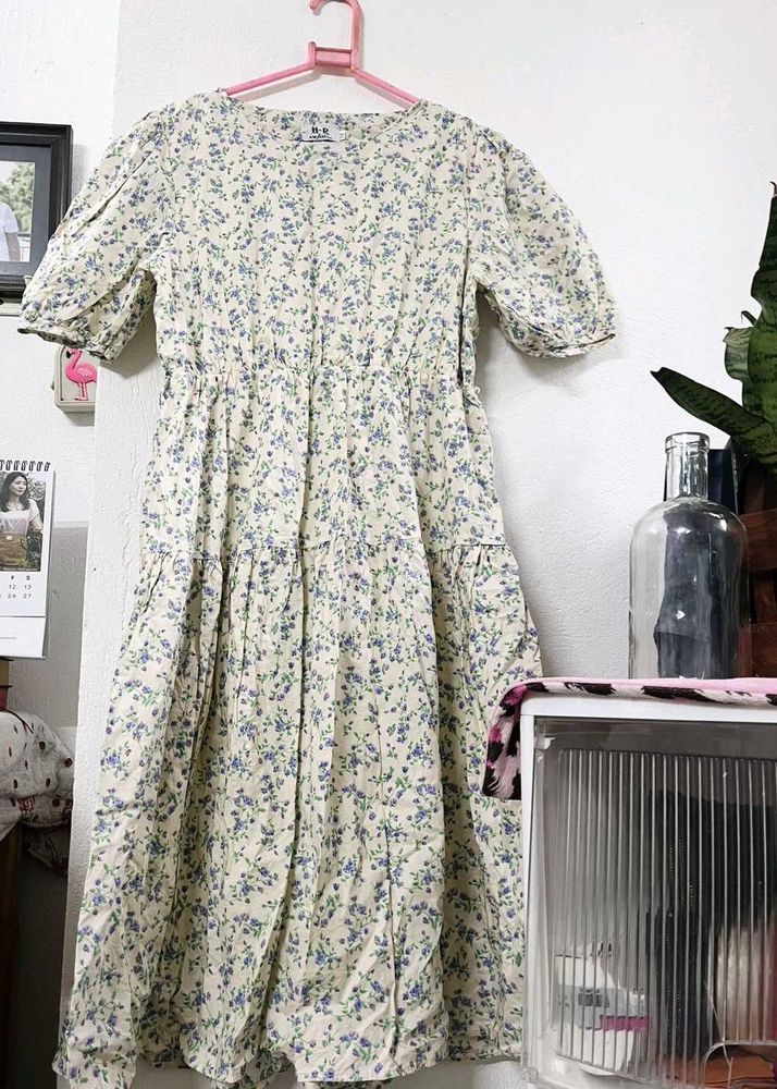 Floral Puff Sleeve Dress